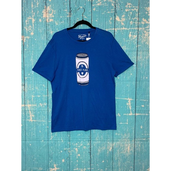 Original Penguin Men Blue Graphic Short Sleeve T-Shirt Size Large - Picture 3 of 5